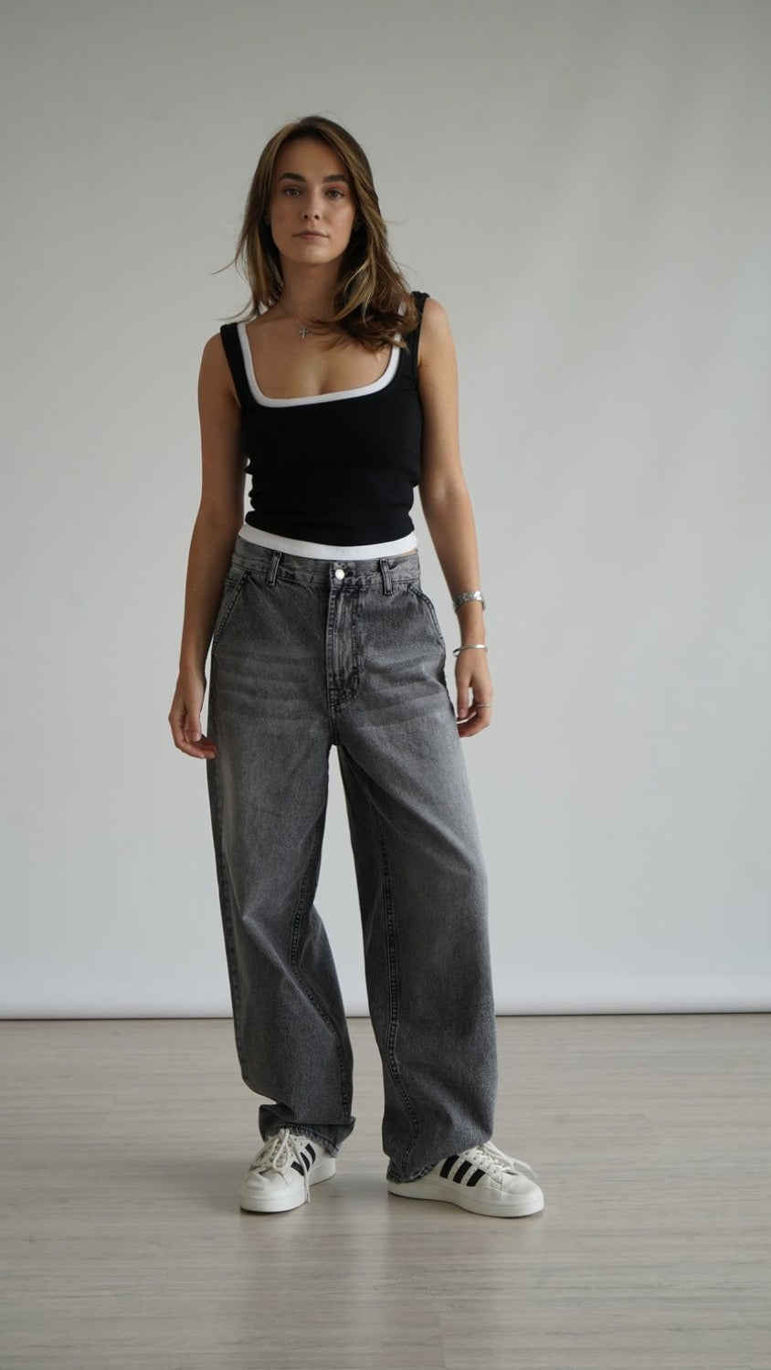 Grey baggy Jeans