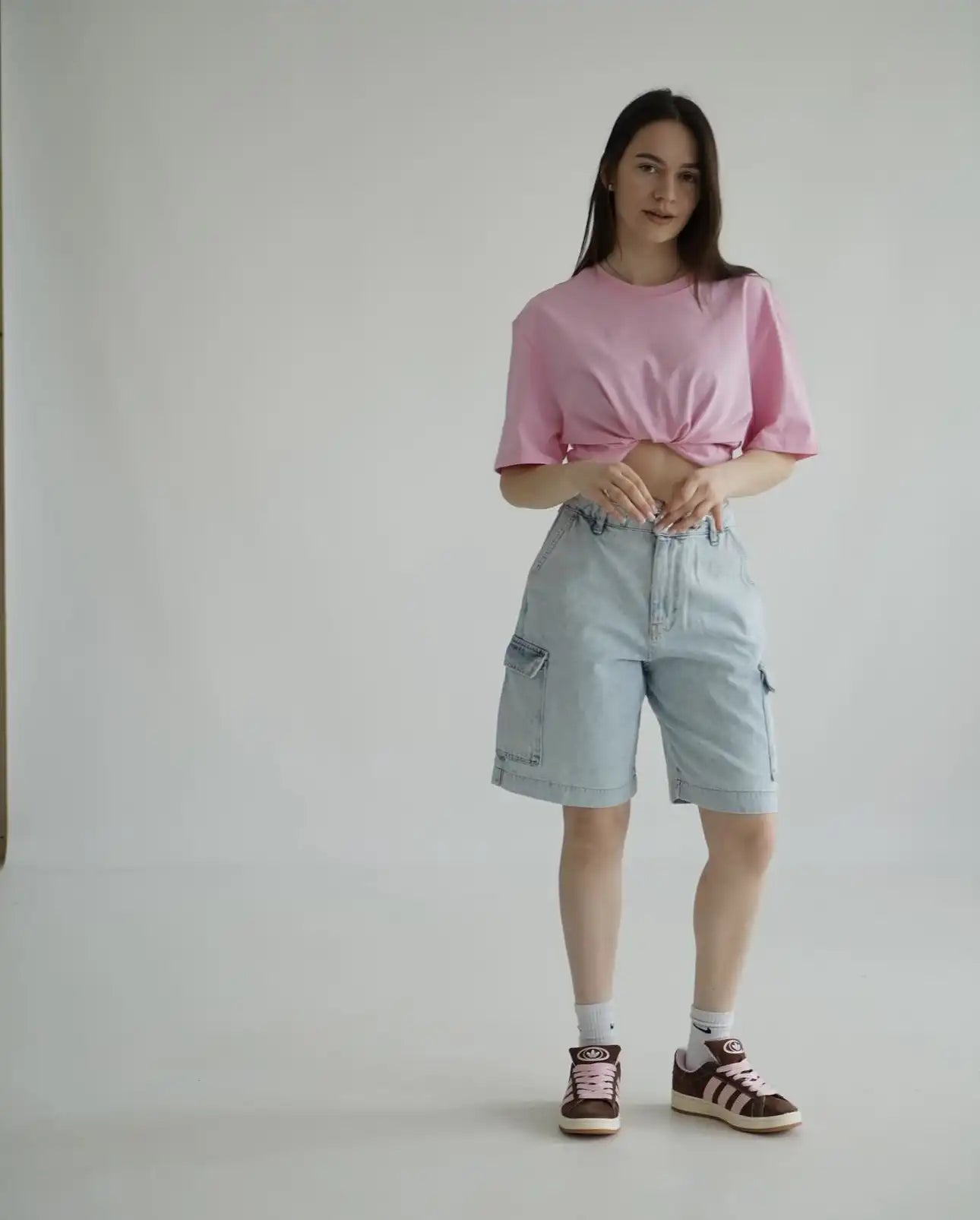 Short Cargo Snow Jeans