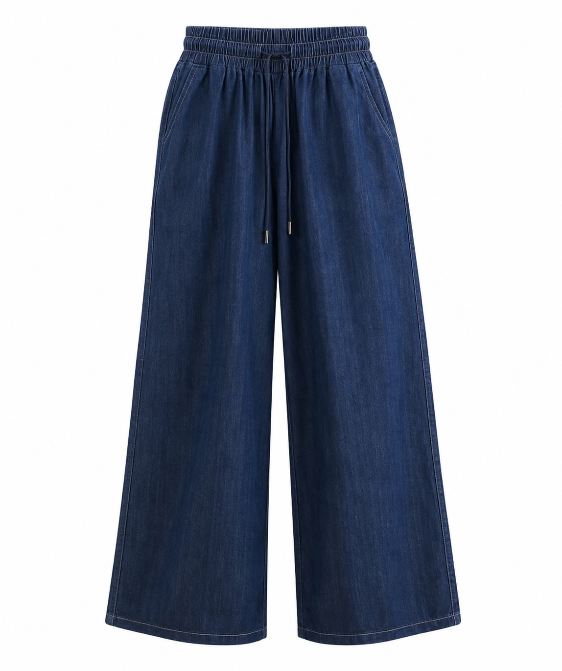 Pantalon Jean Tencel™ Wide Leg – Bleu Denim