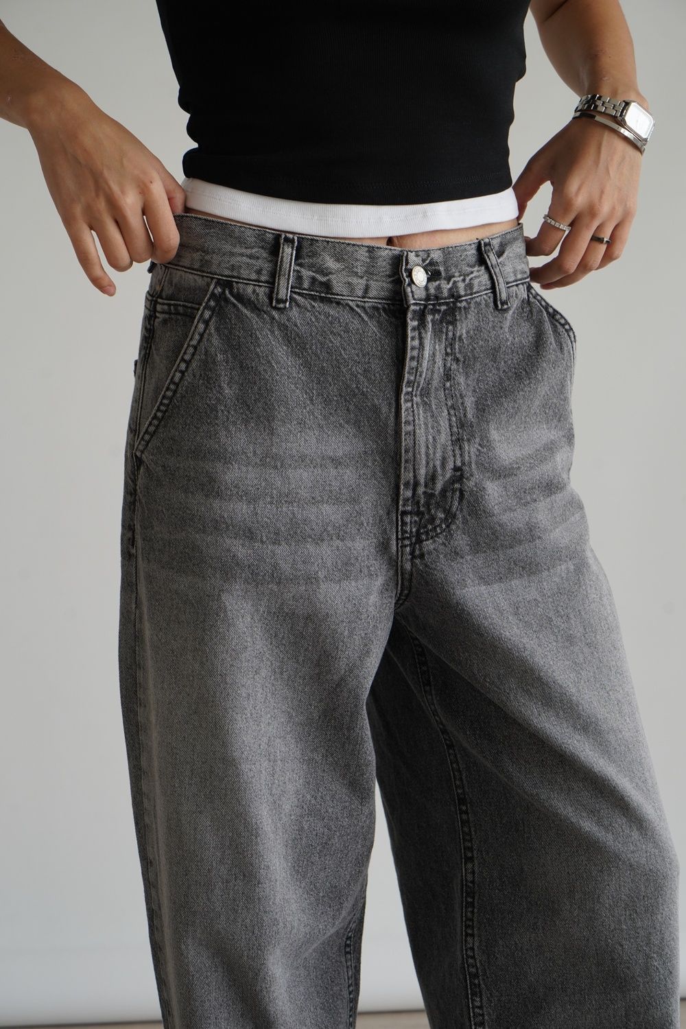 Grey Skater Jeans
