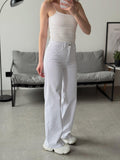 WHITE WIDE LEG JEANS 🤍