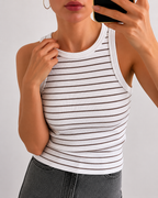 Crop top rayures