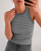 Crop top rayures