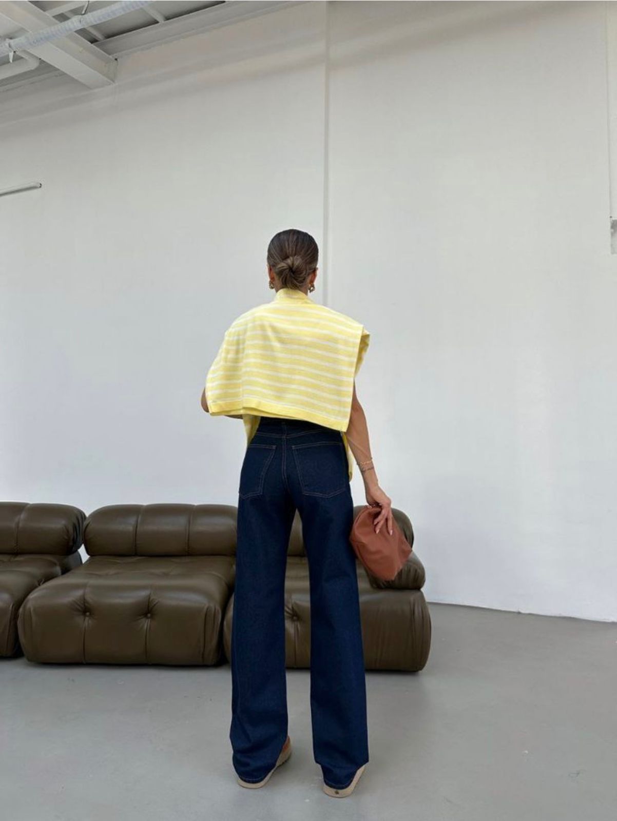 Classic Wide Leg Raw Jeans